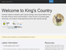Tablet Screenshot of kingscountry.org